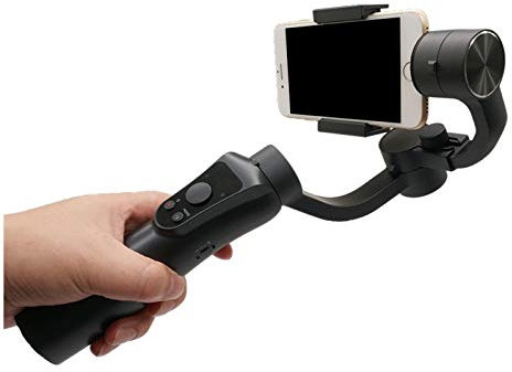 LJJ Gimbal Stabilizzatore per Smartphone Estensibile Selfie Stick Pieghevole Telefono Gimbal, Vlog YouTubeVideo, Viso/Oggetto