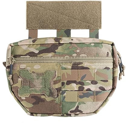 EXCELLENT ELITE SPANKER Molle Admin Pouch Drop Down Tasche Taktisches Molle Tasche mit Haken und Schlaufe(Camouflage)