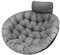 Hängesessel Kissen, Auflage für Polyrattan/Rattan Hängeschaukel, Polster, Hängekorb, Schaukel Korb, Schaukelkissen Rückenkissen in der Farbe Navy blau