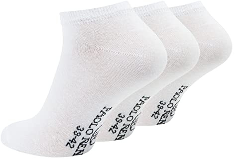 Paolo Renzo Unisex Sneaker Socken Baumwolle 3/6/12/18 oder 36 Paar - Herren & Damen Sneakersocken - OEKO-TEX Standard 100 - Größe 35-46