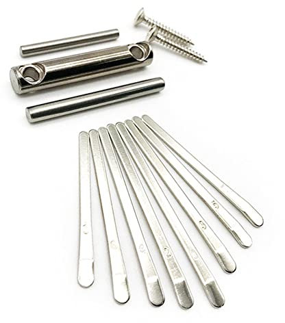 8 Tasten Kalimba DIY Zubehör Kit Mbira Daumenklavier mit Steg Sattel DIY 8 Tone Mini Daumen Piano Kalimba Tasten Zinken Ersatz Zubehör Set