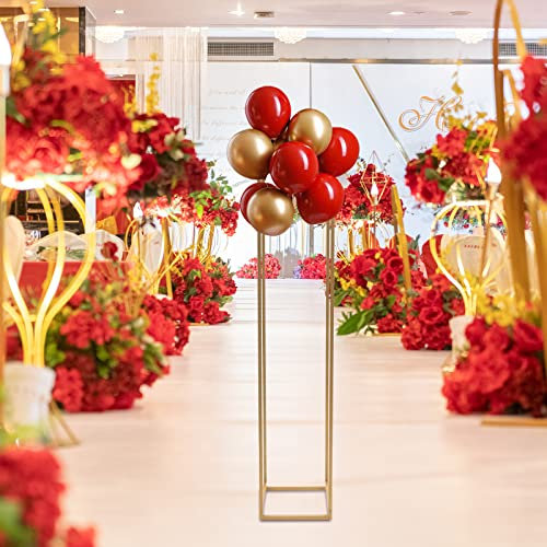 100x20x20CM Gold Metall Blumenständer Dekosäule Blumensäule Hintergrund Für Hochzeit Party