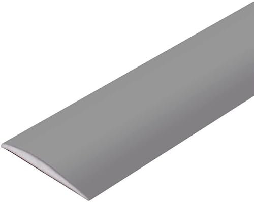 4M Laminate Flooring Threshold Transition Strip,PVC Door Bars for Doorways,Self Adhesive Vinyl Floor Edge Trim,Tile to Laminate Beading,Floor Joining Strip Gap Covering(4cm,Grey)
