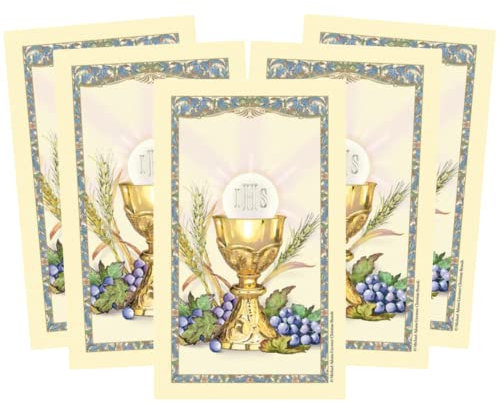 Needzo Laminierte heilige Karten, Gebet und inspirierender Bibelvers enthalten, katholische Geschenke, Partygeschenke und mehr, 5er-Pack, 11,4 x 6,3 cm