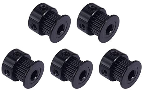 5-Stück iMetrx GT2 Pulley Zahnriemenscheibe Breite 10mm Teeth 20 (Innere Bohrung 8mm) für 3D Drucker Zahnriemenscheibe