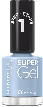 Rimmel Super Gel, 060 In the Clouds, Smalto a lunga tenuta, Applicazione facile, Manicure effetto gel, Resistente alle scheggiature, Formula clean, 12 ml