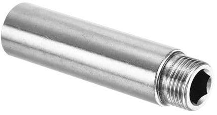 PATIKIL Shower Head Extension Arm, 201 Stainless Steel G1/2 Male to Female Thread 92mm Length Pipe Fitting Shower Head Extender
