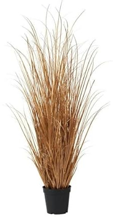 Klocke Kunstpflanzen Dekogras im Topf - Künstlich & Naturgetreu - Gras/Grasbusch/Grasbündel (Gold, 90cm)