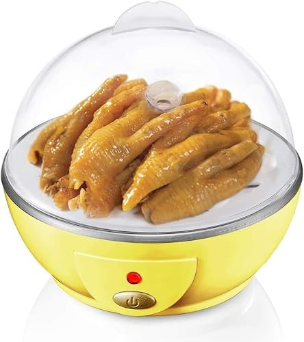 OUSIKA Automatic Power-off 6 Eggs Maker Boiler Cooker Steamer Poacher Multifunctional Mini Electric Egg Cooker Boiler Steam