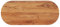 vidaXL Tischplatte, Holzplatte Holztischplatte Oval, Möbelplatte Platte für Beistelltisch Bartisch, Massivholzplatte Schreibtischplatte Ersatzplatte, 140x60x2,5cm Massivholz Akazie