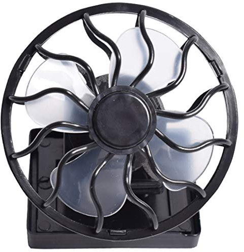 INTCHE Ventilador solar con clip solar pequeño ventilador eléctrico portátil exterior