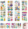 10 Blatt Hippie Tattoos Temporär, Hippie Accessoires, Bunte Aufkleber mit Flower Power, Liebe und Frieden Symbolen für Erwachsene und Kinder, Ideal für Hippie-Partys, Geburtstage und mehr