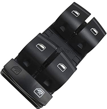 Fensterheber Schalter Electric Power Panel Window Master Control Switch Button Passend for Audi A3 8P A6 4F 4G C6 Q7 4L 4F0 959 851F Fensterheber