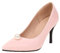 TDEOK Escarpins à talons hauts pointus pour femme - Chaussures à enfiler légères avec talon - Chaussures de mariage pointues - Chaussures de soirée, Rose, 42 EU