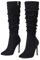 Zhabtuc Stivali al Ginocchio da Donna Stivali Alti al Ginocchio in Finta Pelle Scamosciata 10 cm con Tacco a Spillo e Punta a Punta con Zip Laterale Scarpe Eleganti, camoscio nero, 42 EU