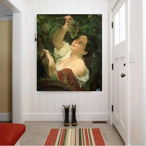 GOSRD Karl Bryullov „Italienischer Mittag 1827“ Leinwand-Ölgemälde, Kunstwerk, Bild, Poster, Hintergrund, Heim- und Wohnzimmerdekoration, 50 x 75 cm, rahmenlos
