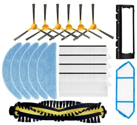 GNUFOPI Compatible con Ikhos Create Netbot S15 Compatible con X500 X600 Compatible con X500 Pro Robot Aspirador Filtro HEPA Paño de Repuesto