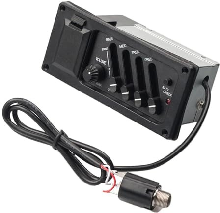 Tonabnehmer-Set für Akustikgitarre 10 Stücke 4 Band Akustik-gitarren-vorverstärker Verstärker EQ Pickup Akustik-gitarren-verstärker Preamps Flache Seite