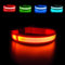 MASBRILL Leuchthalsband Hund, Hundehalsband Leuchtend Aufladbar USB-C, LED Halsband für Hunde Einstellbare Wasserdicht, Halsband Hund Leuchtend 3 Lichtmodi für Kleine Mittlere Große Hunde(Orange M)