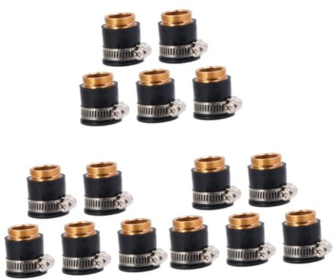 DOITOOL 3 Sätze Wasseraufbereiter Adapter Gartenschlauch Adapter Wasserhahn er Schnappkupplungser Wasserhahn Schlauch er -gewindeer Black 5 Stück * 3