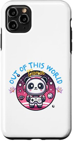 iPhone 11 Pro Max Out Of This World Gamer Panda Bear Astronaut Teddy Gaming Case