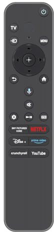 AULCMEET Télécommande,RMF-TX920U Sub RMF-TX820U Nouvelle télécommande vocale remplaçable pour fit for Sony Bravia TV with Backlight Function K-77XR80CB K85XR80 K-85XR80 K85XR80C K-85XR80C K85XR80CB