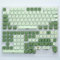 QPSJXN KBDIY KOA KEYCAPS 140 PBT KEYCAP MOA Japanisch Koreanisch russischer Stil 7U ISO für mechanische Tastaturen(Matcha-RU)