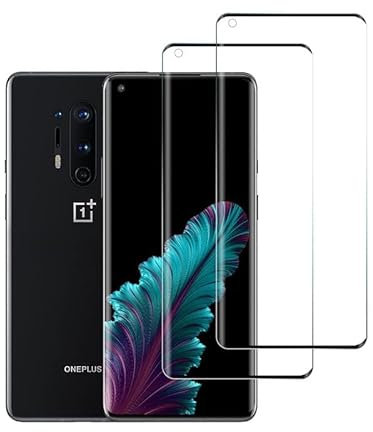 Rcokas Schutzfolie für Panzerglas OnePlus 8 Pro Displayschutz [2 Stück][Anti-Kratzen][9H][HD Displayschutzfolie] für Schutz OnePlus 8 Pro 5G Folie Screen Protector