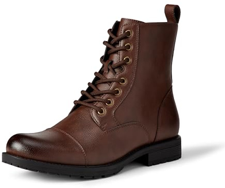 Amazon Essentials Anfibi Stringati con Punta Rinforzata e Cerniera Uomo