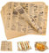 100 Blätter Backpapier Zeitungsoptik - 25x25 cm Backpapier Wiederverwendbar Zuschnitte Burger Papier Ölbeständiges Käsepapier Butterbrotpapier Sicheres Deli Wrap Papier für Sandwiches, Pommes, Brot