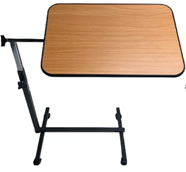 identités, Table de Lit, Simplex, Plateau Inclinable, Personnes Alitées, Table à roulettes, Freins pour Stabilisation, Larges Molettes Facilitent la Préhension, Table de Déjeuner