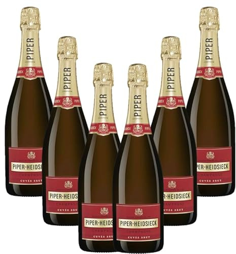 Piper Heidsieck Cuvée Brut - Lot de 6 bouteilles de 75 cl - Champagne