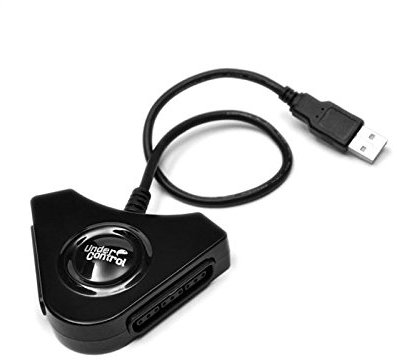 Under Control Convertidor Doble Mando para 2 Jugadores Compatible PS2 y PC