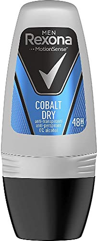 Rexona Cobalt Dry Deodorant Roll On Anti-Transpirant für Herren, 50 ml
