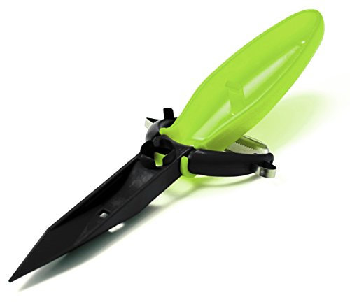 HOUSEWARES GERMANY - HWG Products GmbH Garnierschäler (Gemüseschäler), Plastik Kunststoff Edelstahl, Limette/Schwarz