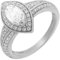 Orphelia Femme 925 Argent Marquise Blanc Oxyde de Zirconium
