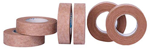 Micropore Lot de 6 rouleaux de sparadrap médical 3M hypoallergénique, couleur marron clair, 1,25 cm x 9,1 m