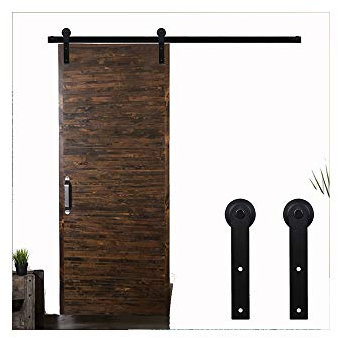 LWZH 10FT/305cm Sliding Barn Door Hardware Kit Sliding Door Rail Interior Closet Sliding I-Shape