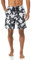 Amazon Essentials Shorts da Bagno da 23cm con Fodera Interna in Rete, Tasche, Chiusura con Coulisse Uomo, Nero Fiori di Ibisco, XXL