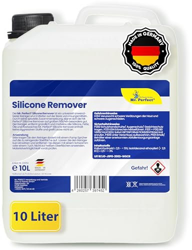 Mr. Perfect® - Silikonentferner 10L | Wachsentferner für Autolack| Der Silikonreiniger entfernt mühelos Fette, Öle & Silikon | Effektive Reinigung | Für große Flächen geeignet