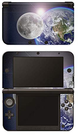 Skins4u Aufkleber Design Schutzfolie Vinyl Skin kompatibel mit Nintendo New 3DS XL Moon
