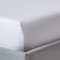 HOMESCAPES Luxus Spannbettlaken 100x200 cm weiß, Satin-Spannbetttuch, 100% ägyptische Baumwolle, Bettlaken mit Gummizug Fadendichte 1000