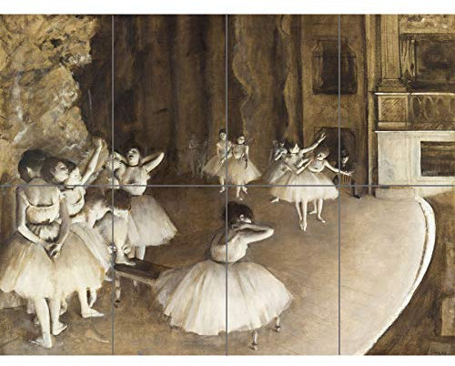 Artery8 Edgar Degas Ballettprobe auf der Bühne Großer mehrteiliger Druck