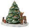 Villeroy & Boch - Christmas Toy's Memory Weihnachtsaum mit Waldtieren, dekorative Figur aus Hartporzellan, für Teelichter geeignet, bunt, 23 x 17 x 17 cm