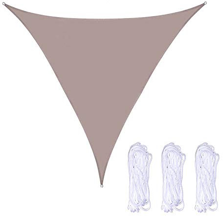 YHNJI - Tenda a vela triangolare con corda, 2 x 2 x 2 m per patio, giardino, esterno, cortile