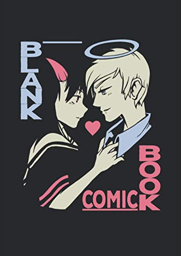 Blank Comic Book: 50 leere Comic-Seiten für Erwachsene, Jugendliche & Kinder I Blanko Vorlagen zum selbst gestalten I Zum Erstellen eines eigenen Comic, Manga oder Anime I