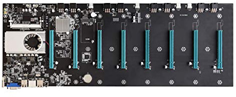 BTC-S37, Yellowplus BTC-S37 Mining Machine Motherboard 8 PCIE 16X Grafikkarte SODIMM DDR3 SATA3.0 unterstützt VGA + HDMI-kompatibel