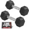 Gallant 2.5kg Dumbbell Pair - Rubber Encased Iron Hex Dumbbells - 2.5kg Weights Dumbbells Set for Men & Women, Weight Lifting Strength Training Equipment Home Fitness Gym Weights (2 x 2.5kg)