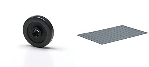 Foppapedretti 4 Ruote Gommate Per Mobili Da Stiro, Nero & Tappeto Porta Ferro Ricambio Per Assai, Grigio