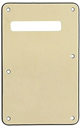 Guitar Anatomy Strat Stratocaster Electric Guitar Back Plate Trem Tremolo cover USA MEX FIT - Cream